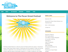 Tablet Screenshot of oldpecanstreetfestival.com